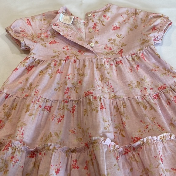 Vintage LIZ CLAIBORNE girls dress • size 3T • pink floral dress - Picture 7 of 14